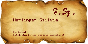 Herlinger Szilvia névjegykártya